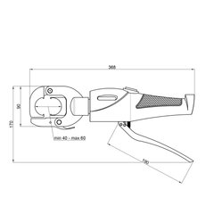 Пресс инструмент Icma 16-26 ручной гидравлический