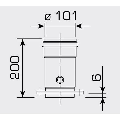 Коаксіальний адаптер Sime для традиційних котлів 60/100 200 мм