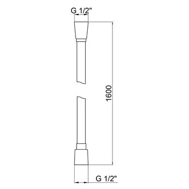 Шланг для душа Qtap Hadice PVC160C 1,6 м