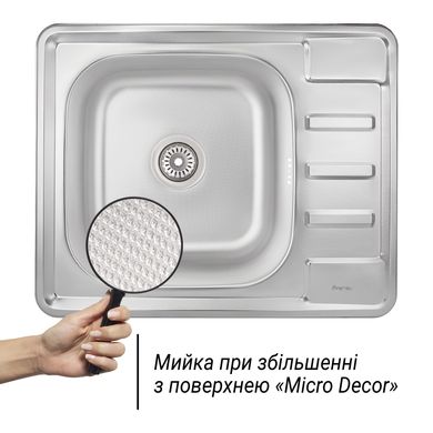 Кухонная мойка Imperial 6350 Micro Decor (IMP635008MICDEC)