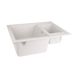 Кухонна мийка з додатковою чашею Lidz 615x500/200 WHI-01 (LIDZWHI01615500200)