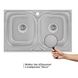 Кухонна мийка з двома чашамиLidz 5080 0,8 мм Decor (LIDZ5080DEC08)